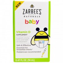 Zarbee's, Naturals, Baby, Vitamin D, 0.47 fl oz (14 ml)