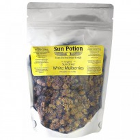 Sun Potion, Organic Sun-Dried Turkish White Mulberries, 0.55 lb (250 g)