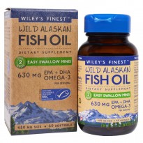 Wiley's Finest, Wild Alaskan Fish Oil, Easy Swallow Minis, 450 mg, 60 Softgels
