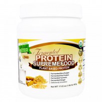 Divine Health, Fermented Protein SupremeFood, Plant Based Protein, Vanilla, 17.03 oz (1.06 lb)