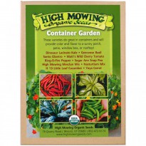 High Mowing Organic Seeds, Container Garden, Organic Seed Collection, Variety Pack, 10 Pack