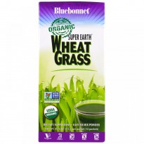 Bluebonnet Nutrition, Super Earth, Organic Wheat Grass, 14 Packets, 0.16 oz (4.5 g) Each