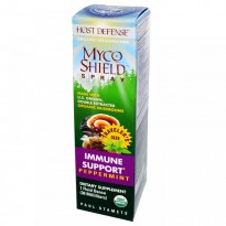 Fungi Perfecti, Host Defense, Myco Shield Spray, Immune Support, Peppermint, 1 fl oz (30 ml)