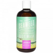 Seaweed Bath Co., Wildly Natural Seaweed Body Wash with Kukui Oil + Neem Oil, Lavender, 12 fl oz (360 ml)