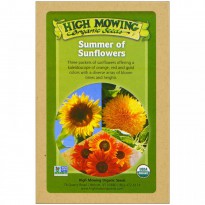 High Mowing Organic Seeds, Summer of Sunflowers, Organic Seed Collection, Variety Pack, 3 Packets