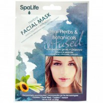 My Spa Life, Herbal Facial Mask,Thai Herbs & Botanicals, With Lemon Grass + Papaya, 1 Facial Mask