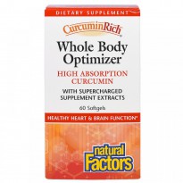 Natural Factors, CurcuminRich, Whole Body Optimizer, 60 Softgels
