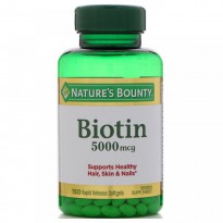 Nature's Bounty, Biotin, 5000 mcg, 150 Rapid Release Softgels