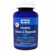 Trace Minerals Research, Complete Calcium & Magnesium, 120 Tablets