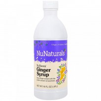 NuNaturals, NuStevia, Ginger Syrup, 16 fl oz (.47 l)