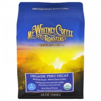 Mt. Whitney Coffee Roasters, Organic Peru Decaf, Whole Bean, 12 oz (340 g)