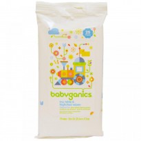 BabyGanics, Toy, Table & Highchair Wipes, Fragrance Free, 25 Wipes