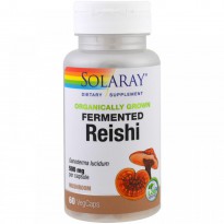 Solaray, Organically Grown Fermented Reishi, 500 mg, 60 Veggie Caps