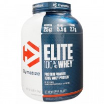 Dymatize Nutrition, Elite 100% Whey Protein Powder, Strawberry Blast, 5 lbs (2.3 kg)