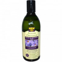 Avalon Organics, Bath & Shower Gel, Lavender, 12 fl oz (355 ml)