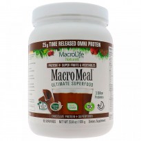Macrolife Naturals, MacroMeal, Chocolate Protein + Superfoods, 23.8 oz (675 g)