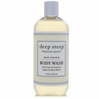 Deep Steep, Body Wash, Pure Coconut, 17 fl oz (503 ml)