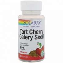 Solaray, Tart Cherry Fruit Extract & Celery Seed, 60 VegCaps