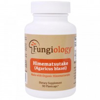Fungiology, Full-Spectrum Agaricus Blazei (Himematsutake), Certified Organic, Cellular Support, 90 Vegetarian Capsules