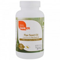 Zahler, Organic Flax Seed Oil, 1,000 mg, 90 Softgels