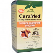 EuroPharma, Terry Naturally, CuraMed, 750 mg, 60 Softgels