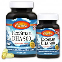Carlson Labs, EcoSmart DHA, Natural Lemon Flavor, 60 Soft Gels + Free 20 Soft Gels