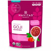 Navitas Organics, Organic Goji Berries, 8 oz (227g)