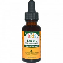Herb Pharm, Mullein/Garlic Kids Ear Oil, 1 fl oz (30 ml)