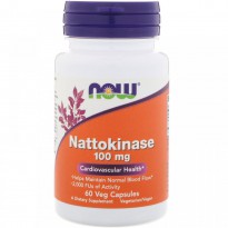 Now Foods, Nattokinase, 100 mg, 60 Veg Capsules