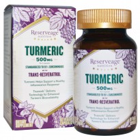 ReserveAge Nutrition, Turmeric, with Trans-Resveratrol, 500 mg, 60 Veggie Caps