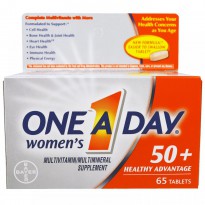 One-A-Day, Women's 50+, Healthy Advantage, Multivitamin/Multimineral Supplement , 65 Tablets