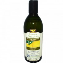 Avalon Organics, Bath & Shower Gel, Lemon, 12 fl oz (355 ml)
