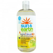 Sun & Earth, Natural Hand Soap, Light Citrus, 16 fl oz (473 ml)