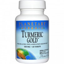 Planetary Herbals, Turmeric Gold, 500 mg, 60 Tablets