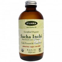Flora, Organic Sacha Inchi, Pure Premium Oil, 8.5 fl oz (250 ml)