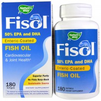 Nature's Way, Fisol, Enteric-Coated Fish Oil, 180 Softgels