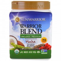 Sunwarrior, Warrior Blend, Plant-Based Organic Protein, Mocha, 13.2 oz (375 g)