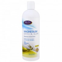 Life Flo Health, Magnesium Bath Oil Soak, Magnesium Chloride Brine, Eucalyptus, 16 fl oz (473 ml)