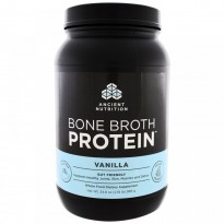 Dr. Axe / Ancient Nutrition, Bone Broth Protein, Vanilla, 34.8 oz (986 g)