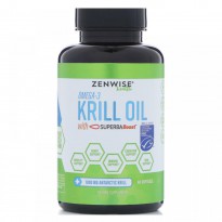 Zenwise Health, Omega 3, Krill Oil with SuperbaBoost, 60 Softgels