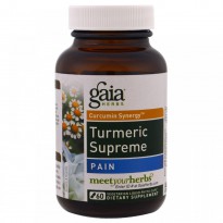 Gaia Herbs, Turmeric Supreme, Pain, 60 Vegetarian Liquid Phyto-Caps