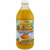 Dynamic Health  Laboratories, Certified Organic Ginger Juice, 16 fl oz (473 ml)