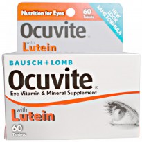 Bausch & Lomb Ocuvite, With Lutein, Eye Vitamin & Mineral Supplement, 60 Tablets